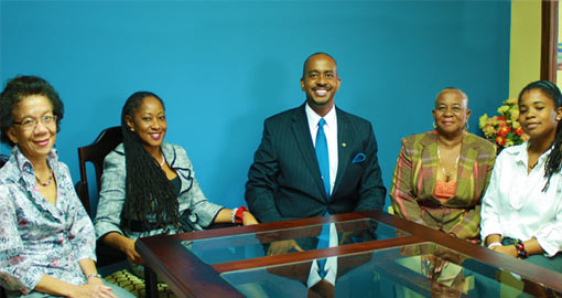 Andre with his lawyer team